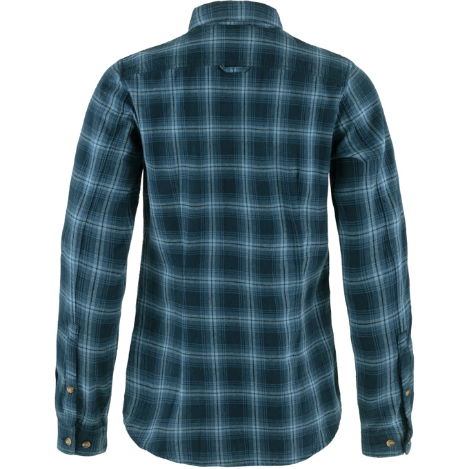 Övik Flannel Shirt Women DARK NAVY-INDIGO BLUE / XS