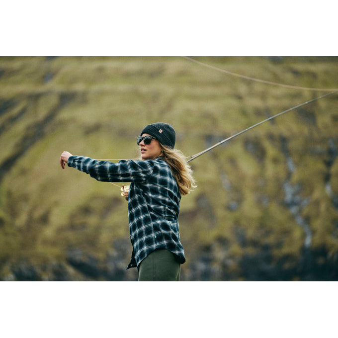 Övik Flannel Shirt Women DARK NAVY-INDIGO BLUE / XS