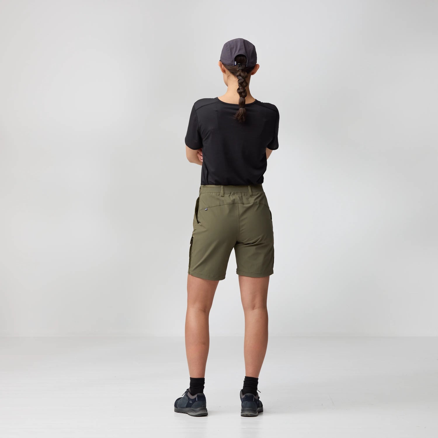 Abisko Hybrid Trail Shorts Women BLACK / 36