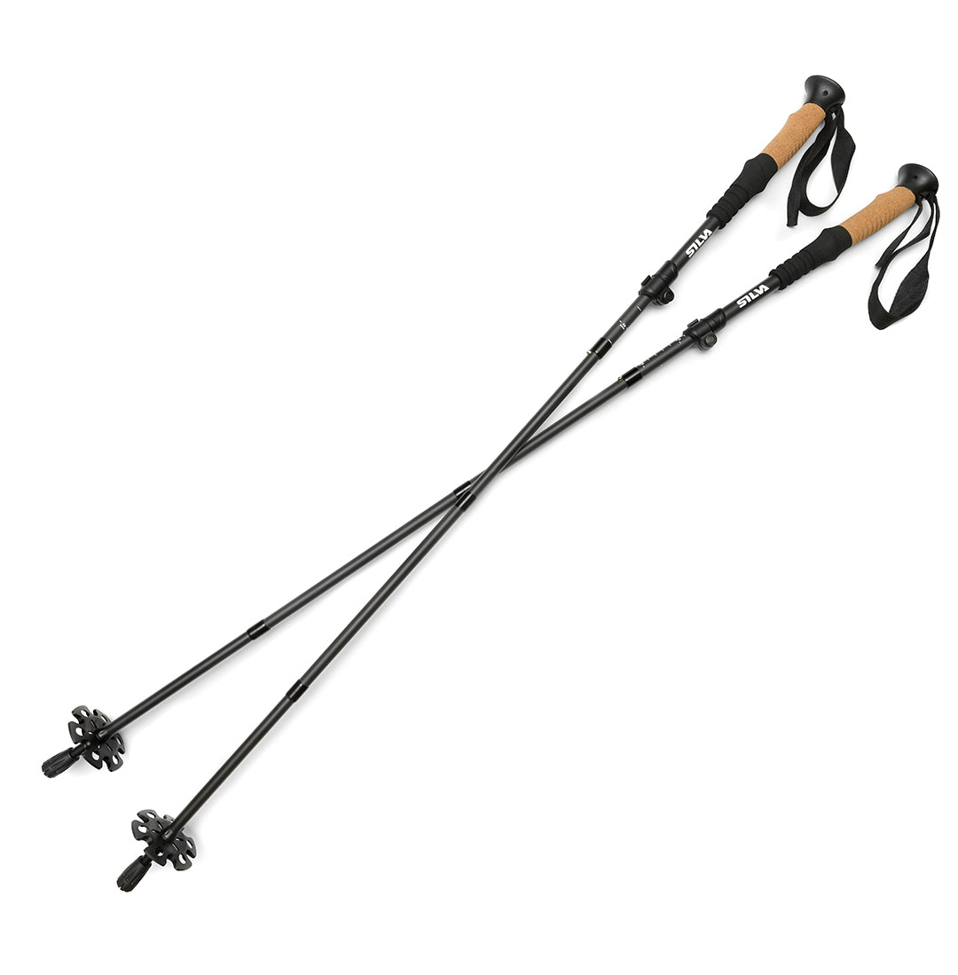 Trekking poles aluminum Z-fold ONE SIZE