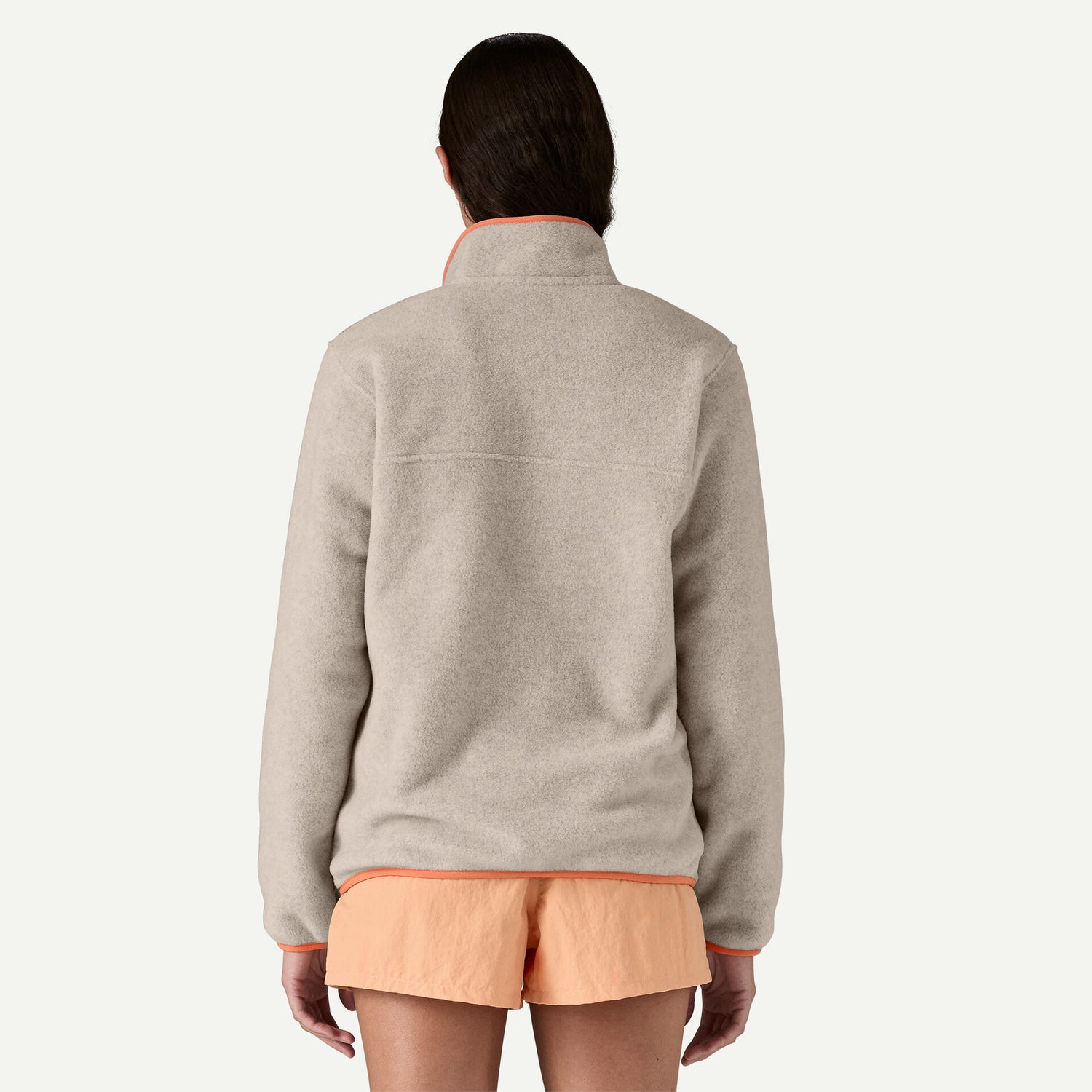 Women's LW Synchilla Snap-T Fleece P/O OATMEAL HEATHER W/HEIRLOOM PEACH / XS