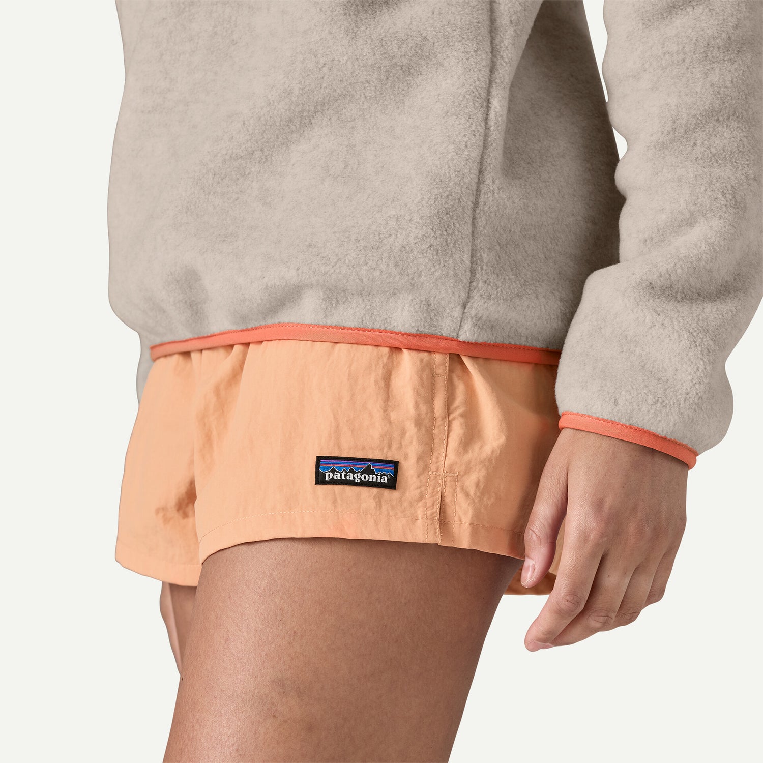 Women's LW Synchilla Snap-T Fleece P/O OATMEAL HEATHER W/HEIRLOOM PEACH / XS