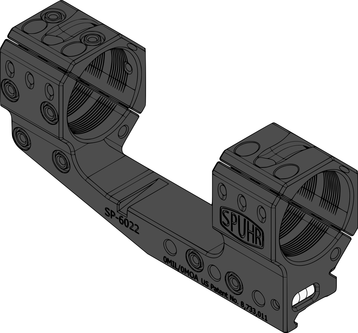 SP-6022M Förlängt Cantilever Montage, 36 mm 36 MM