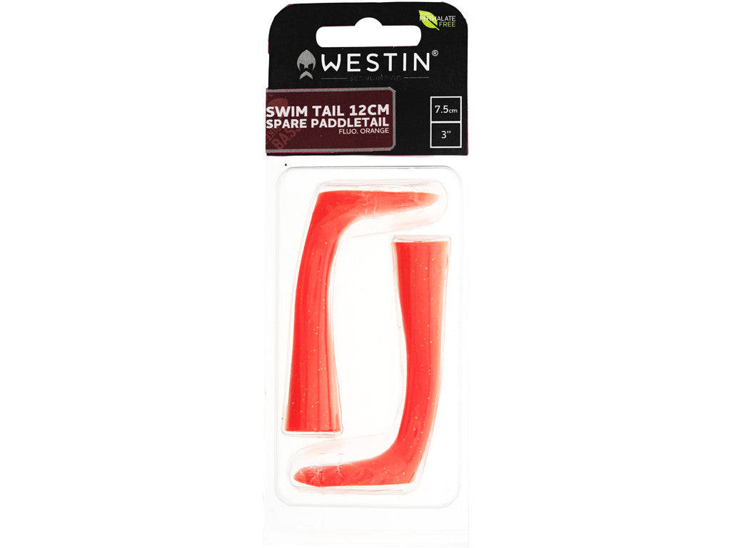 Swim Tail Spares FLUO ORANGE / 7,5 CM / 11 GRAM / 2 STYCKEN