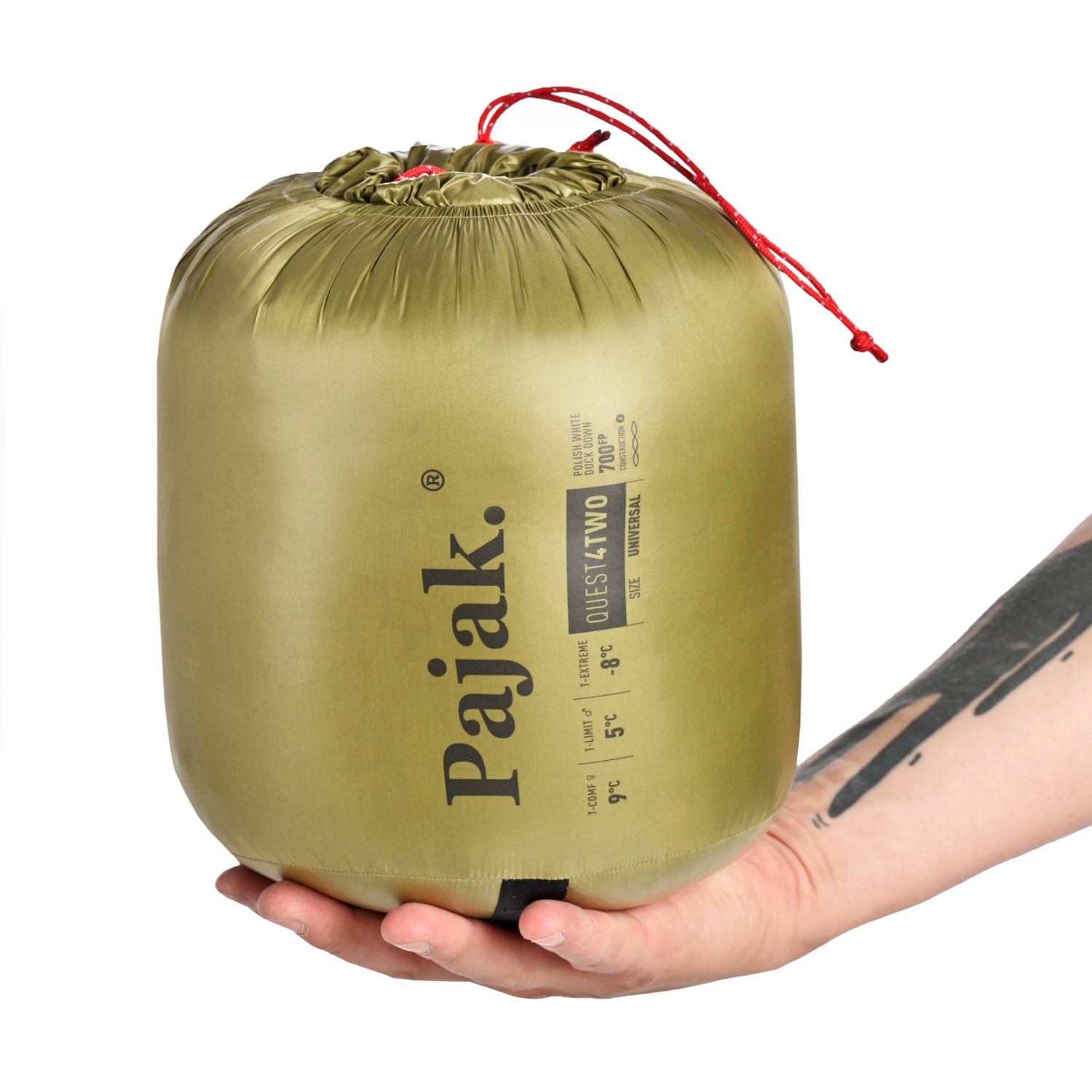 Quest 4Two Sleeping Bag (+5) OLIVE / ONE SIZE