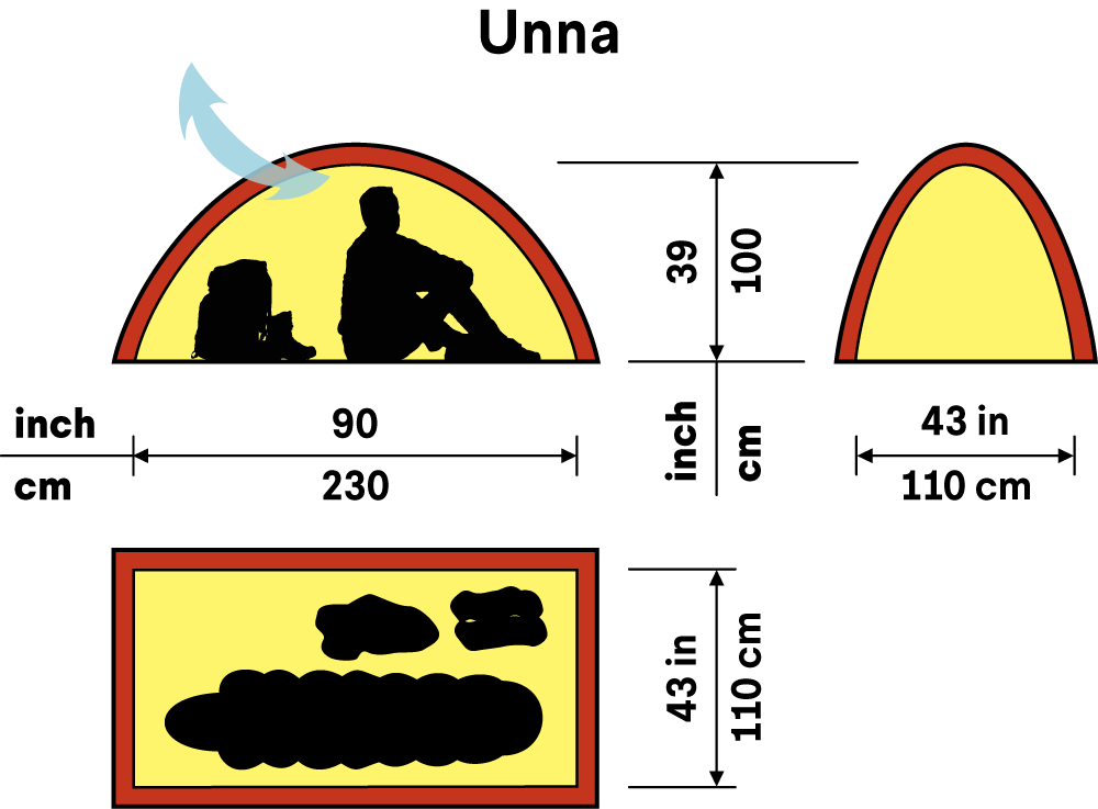 Unna tält GREEN / EN STL