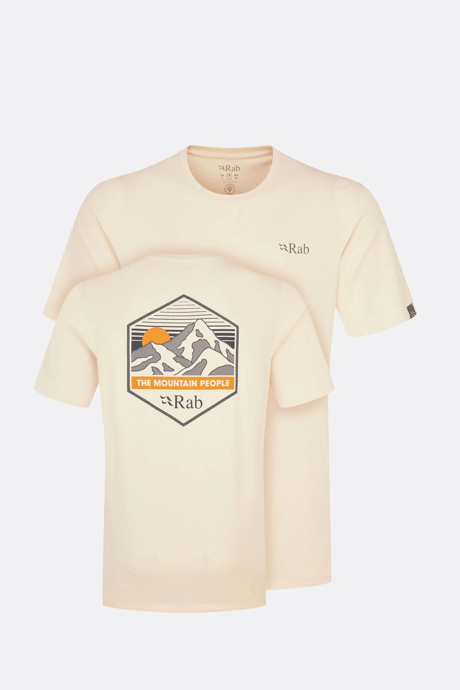 Stance Mountain Peak T-shirt Men ECRU / LRG