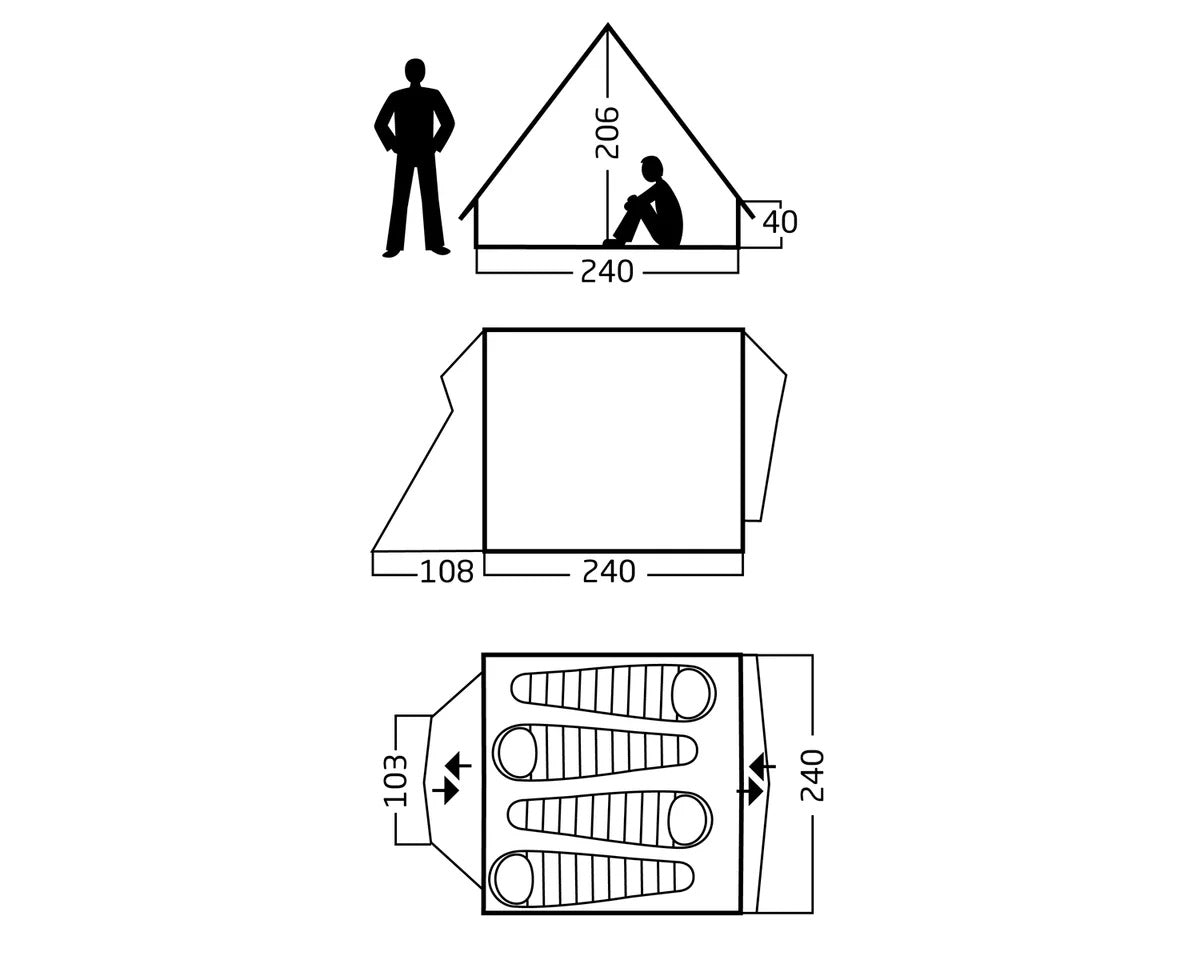 Vimur 5.6 Technical Cotton Tent SANDSHELL / ONE SIZE
