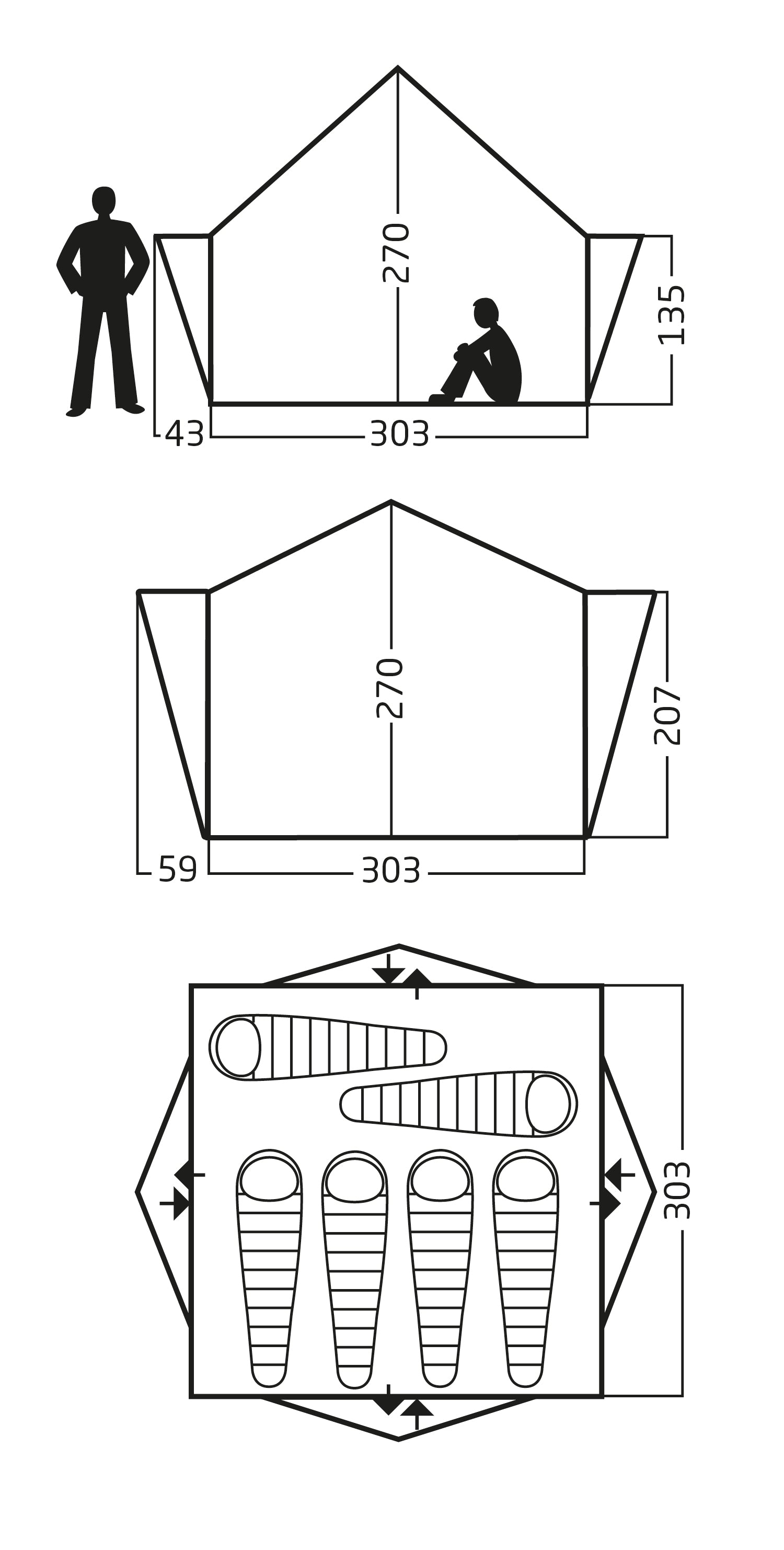 Midgard 9.2 Technical Cotton Tent SANDSHELL / ONE SIZE