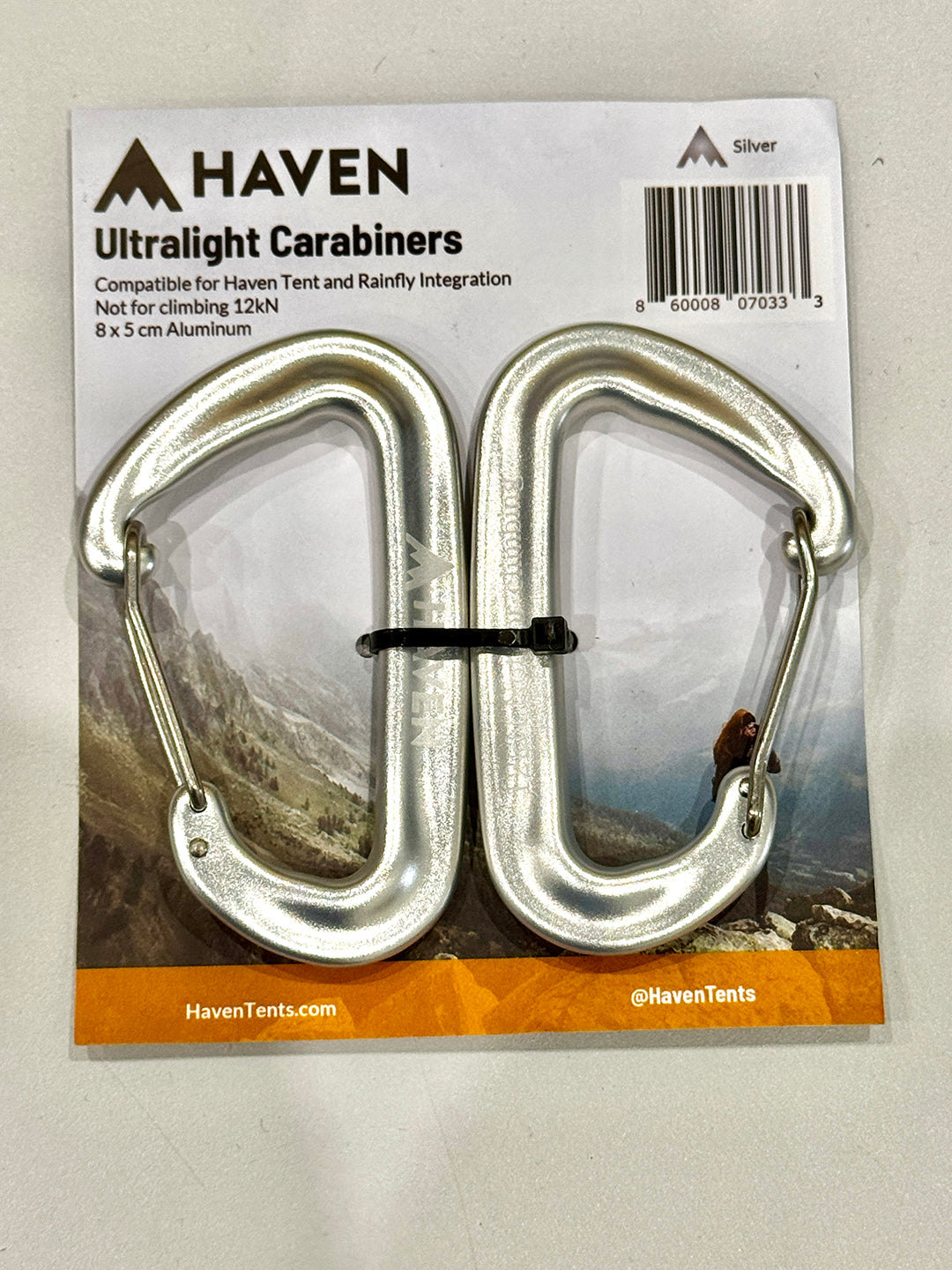 Haven UL Carabiners 2 Pack SILVER / ONE SIZE