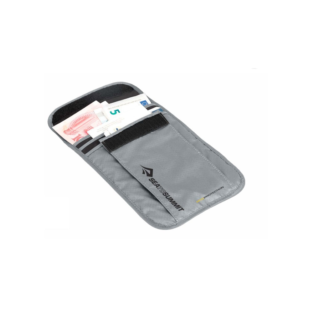 ECO Travellight Neck Wallet RFID RISE GREY / EN STL