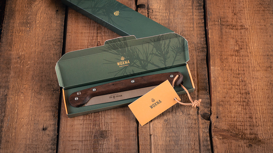 Ljusnan Vikbar Handsåg Valnöt & Rostfritt Stål WALNUT / 180 MM