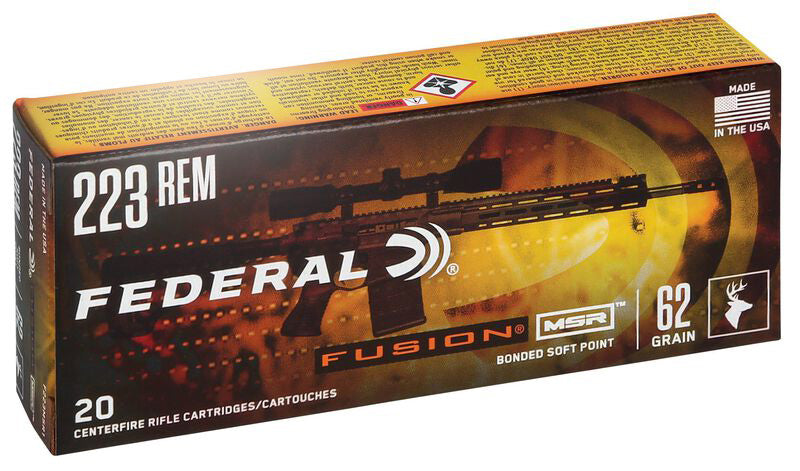Fusion MSR Ammo .223 Rem 62gr 20/Box .223 REM / 20 ST / 62 GR / 4 G