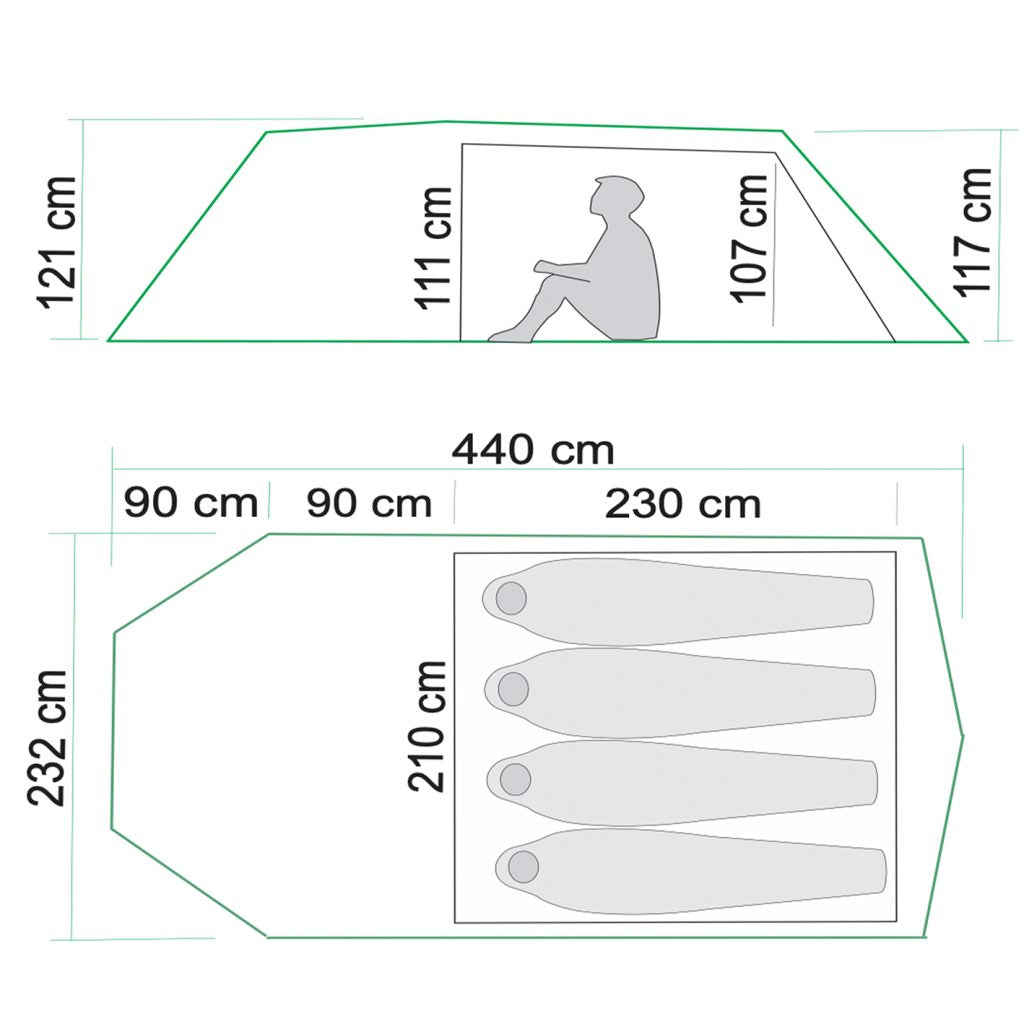 Trollheimen 4 Classic GREEN / ONE SIZE