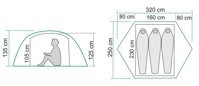 Stetind 3 Ultralight BLUE / ONE SIZE