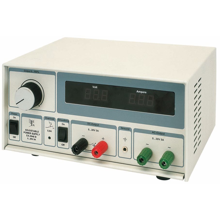 Spänningsaggregat, AC/DC 0-30 V EN STL