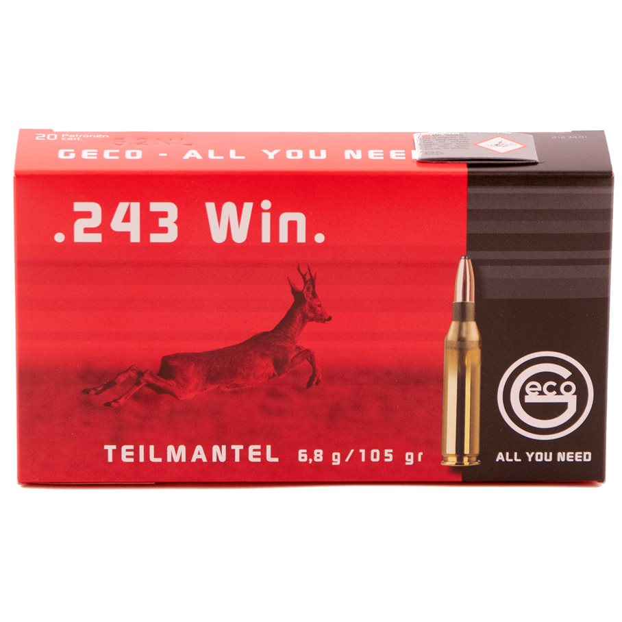 Softpoint .243 WIN / 105 GR / 6.8 G / 20 ST