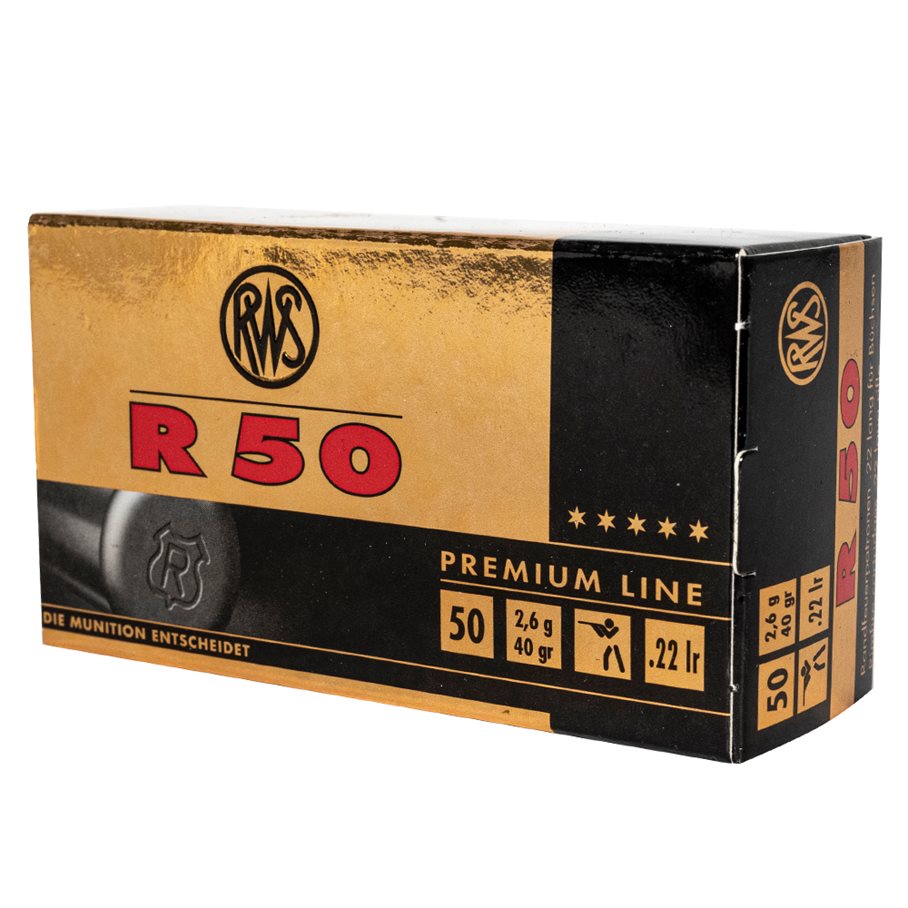 R50 22 LR 2,6 g/40 gr, 50 st/ask .22LR / 50 ST