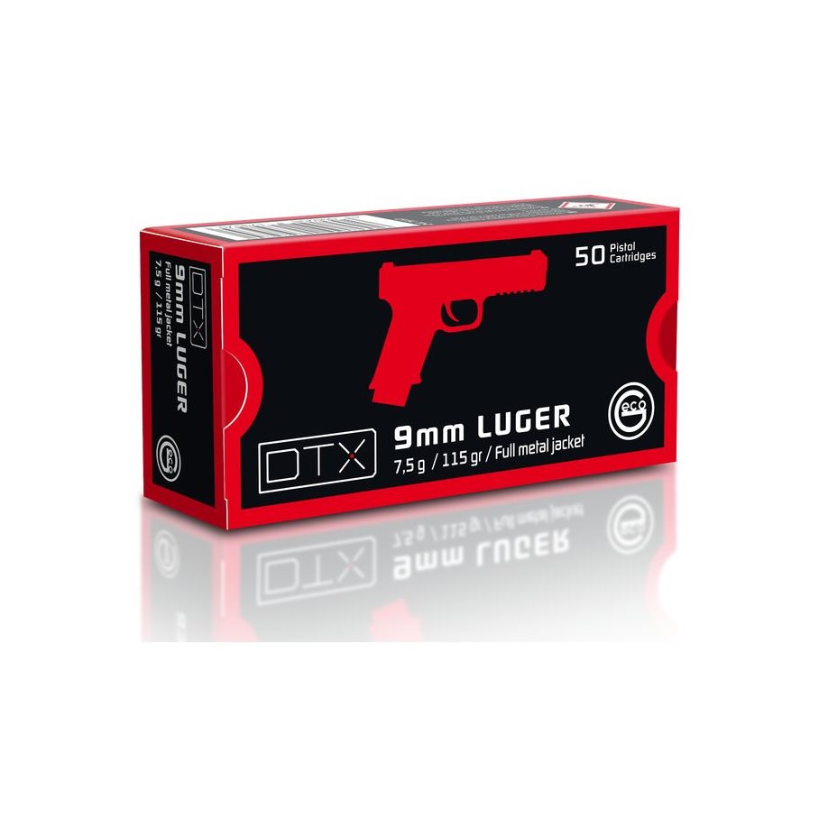 DTX 9 mm Luger 7,5 g/115 gr, 50 st/ask 50 ST / 9 MM