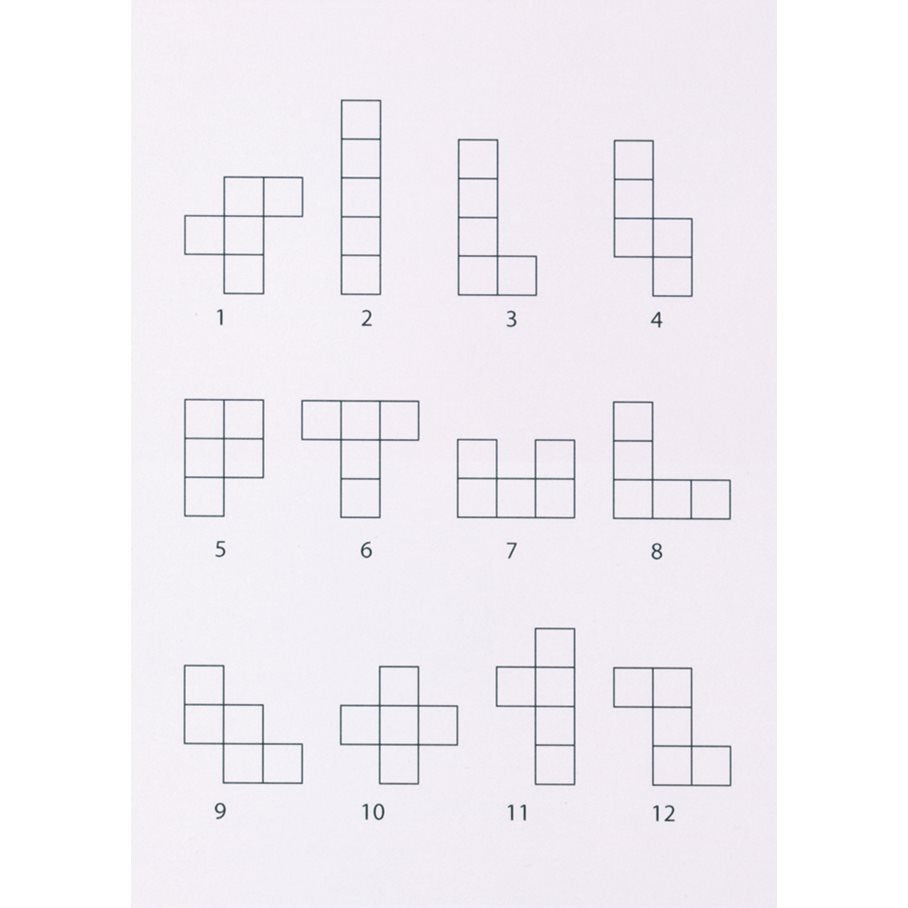 Pentomino arbetskort (pkt. 1) EN STL