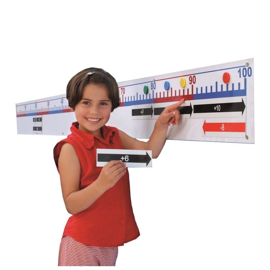 Tallinje - magnetisk 0 till 100 EN STL