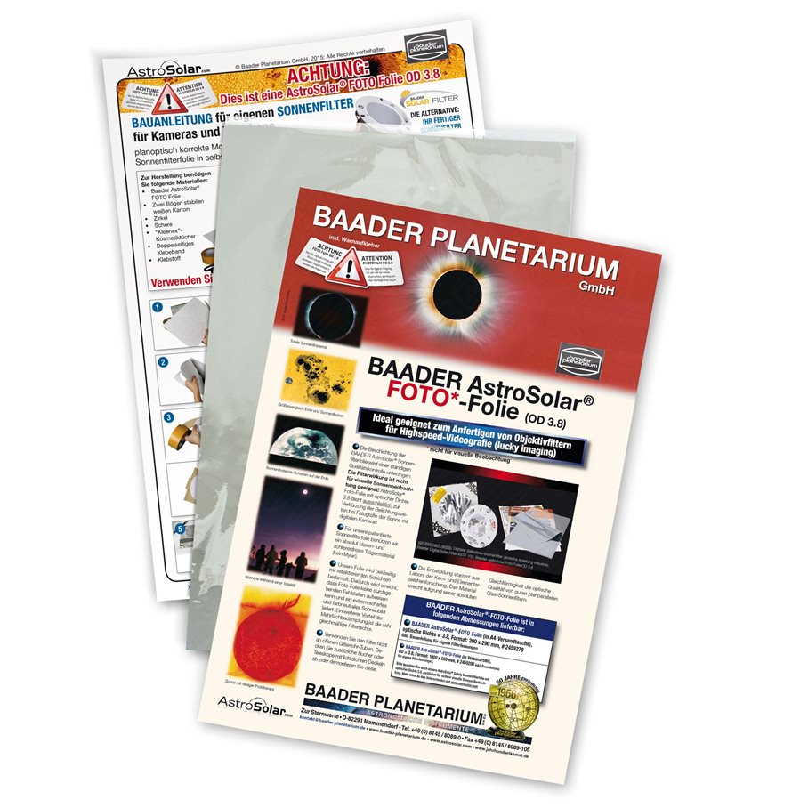 Solfilm fotografisk, 100x50 cm EN STL