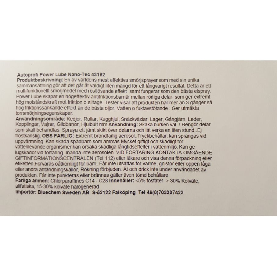 Power Lube Nanotec EN STL