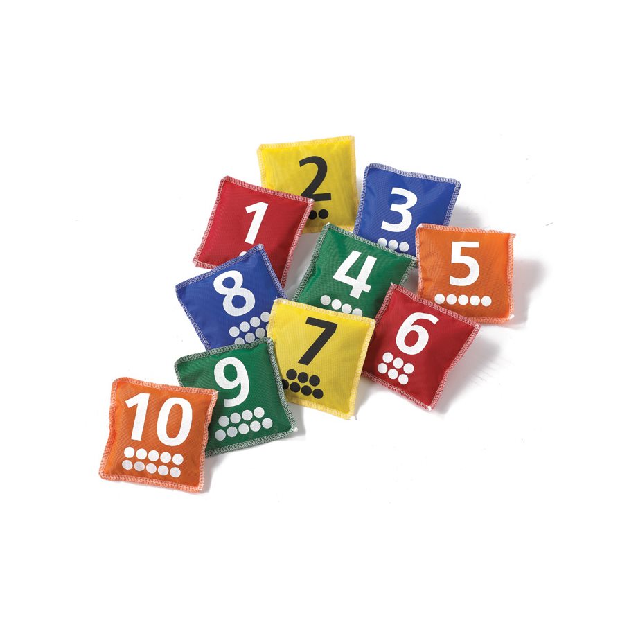 Ärtpåsar med siffror och prickar EN STL