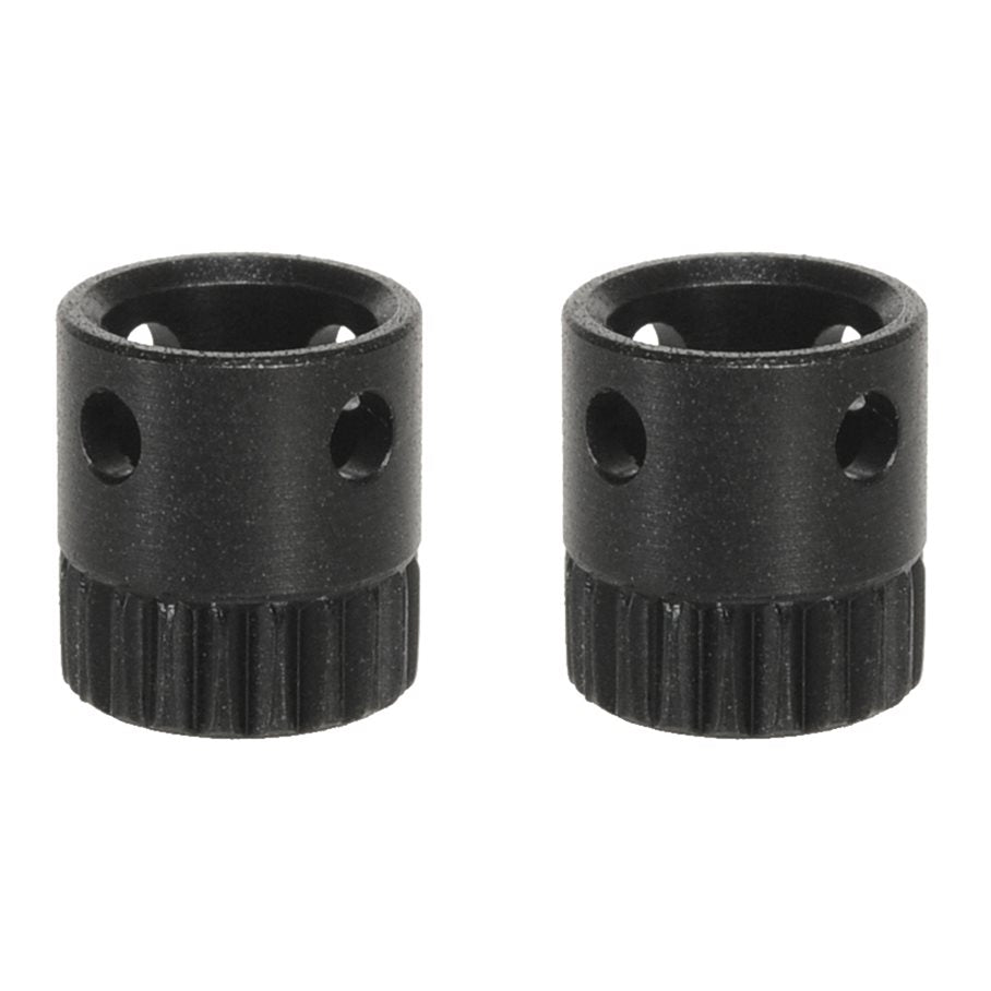 Hylsa Rembygelfäste 2 st / set Ø 9,5 x 1,0 mm, svart, trästock, låsbar EN STL