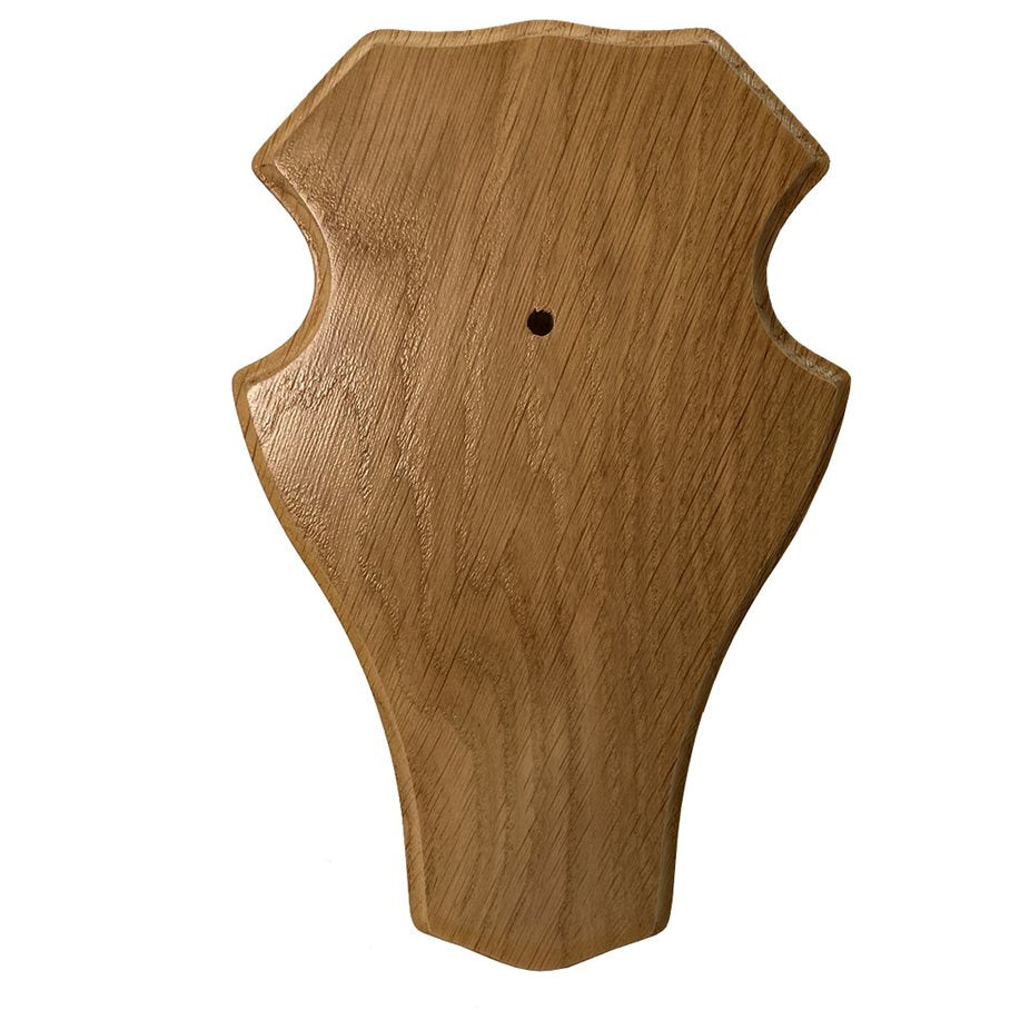 Trofésköld nr 1 rådjur ljus ek 22 x 13 cm LJUSBRUN / EN STL