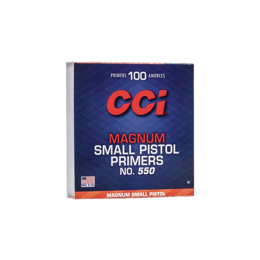 Tändhattar 550 Mag Small Pistol Primer 100 Stycken EN STL