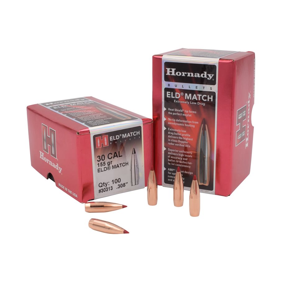 30 Cal Eld Match 155 gr Kulor 100 st .30 / 100 ST