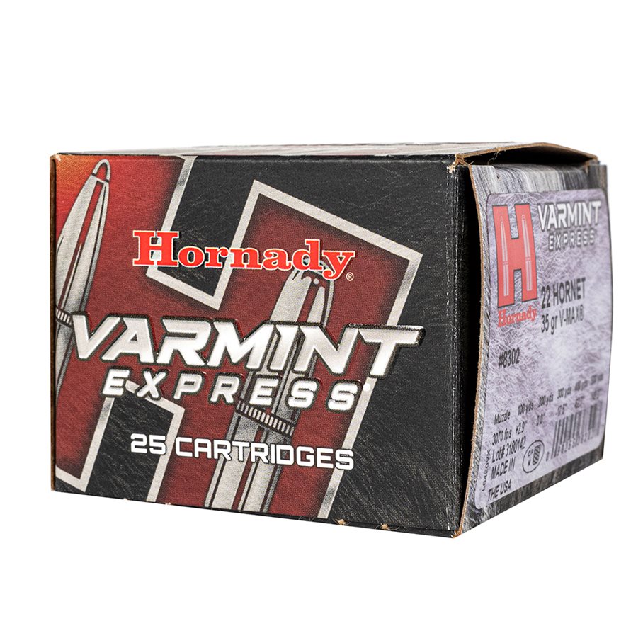 22 Hornet Varmint Express 35 gr V-Max, 25 st/ask .22 HORNET / 25 ST