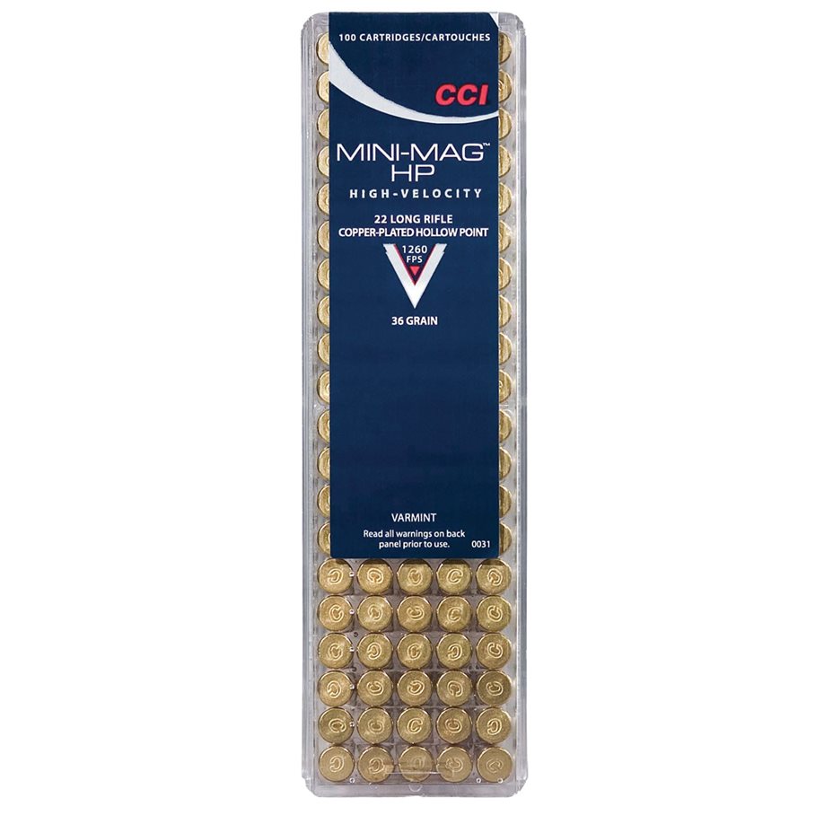 22 LR Mini Mag 36 gr CPHP 100 st/ask .22LR / 100 ST