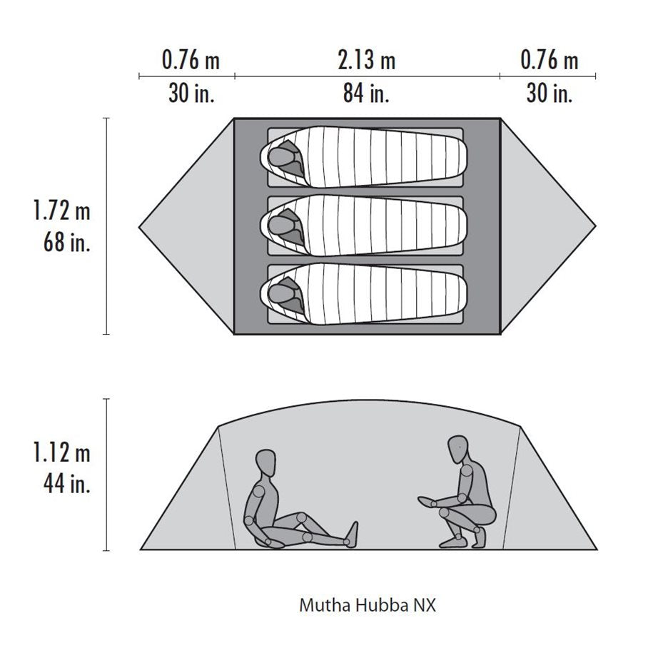 Mutha Hubba NX Tält V6 GREEN / EN STL