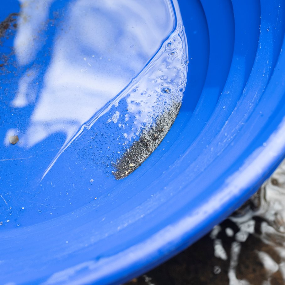 Vaskpanna för guldvaskning 36,5 cm i diameter EN STL