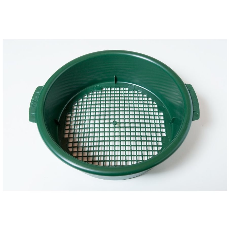 Såll, 10 mm hål, för bl.a. guldvaskning EN STL