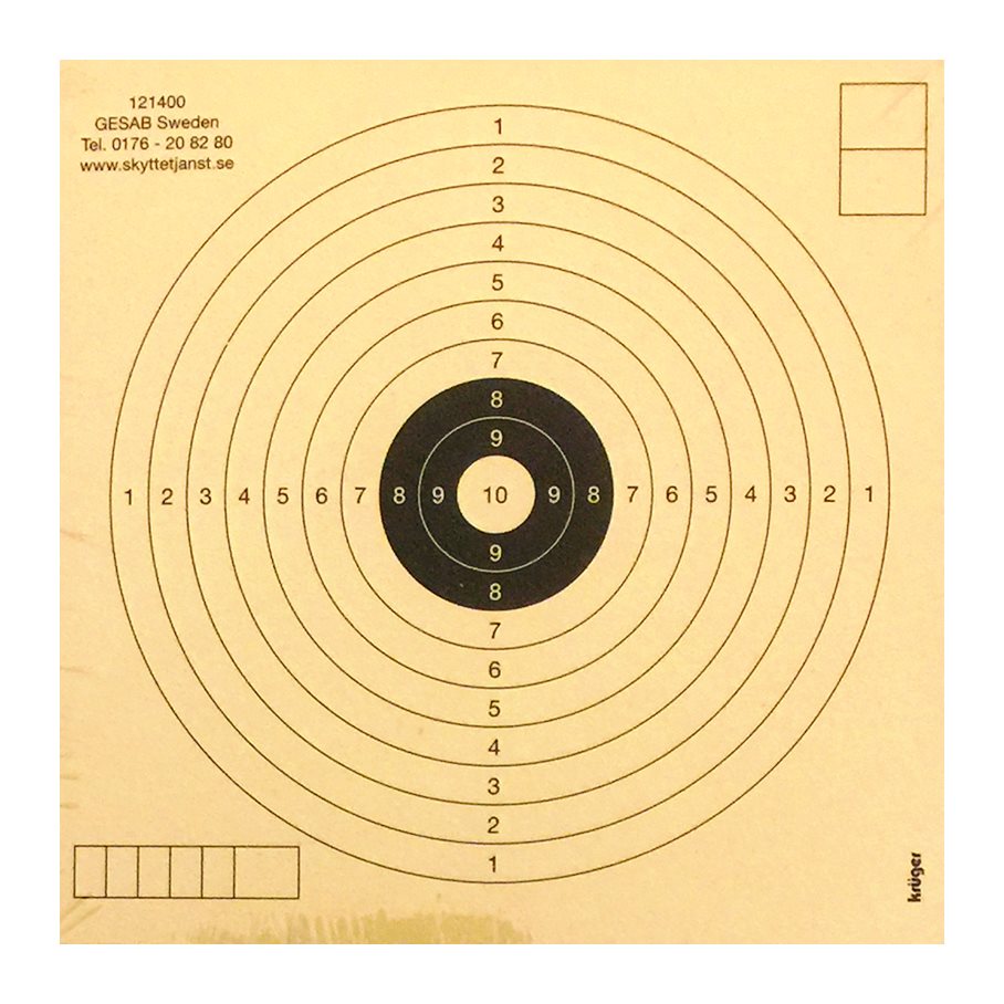 Luftgevärtavla, 250 Stycken EN STL