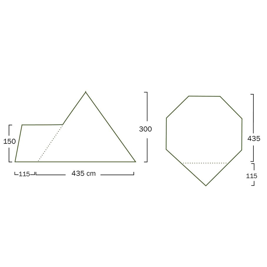 Varanger 8-10 Camp Tält GRÖN / EN STL