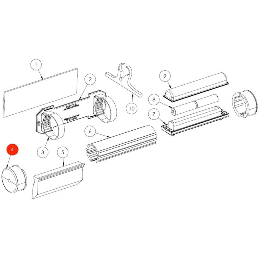 Rubber End Cap Set, T1000 EN STL