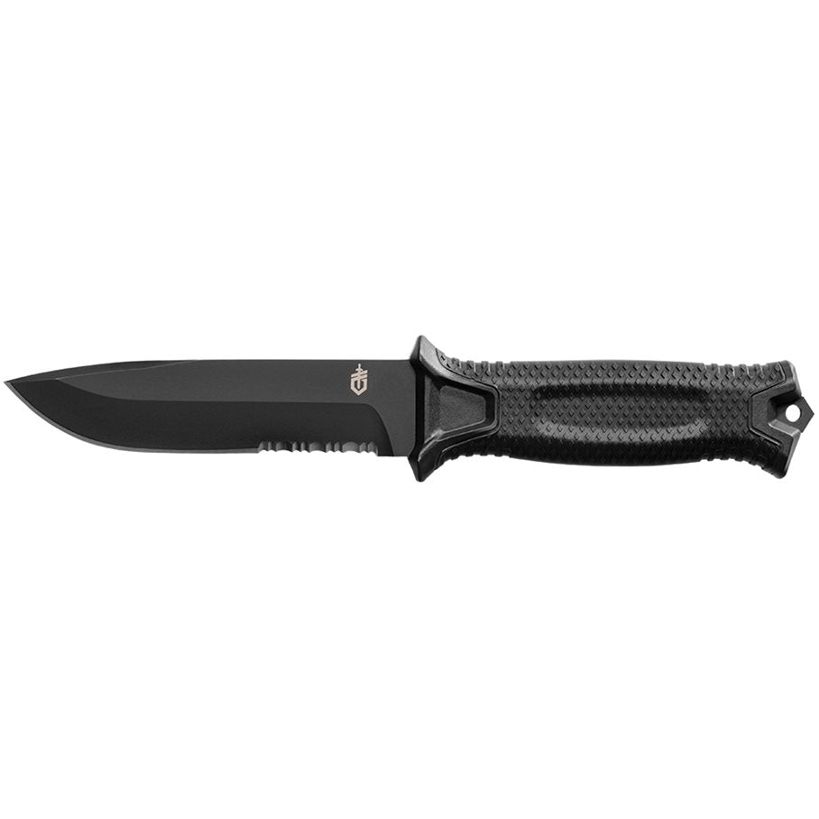 Strongarm Knife Serrated Edge Black BLACK / EN STL
