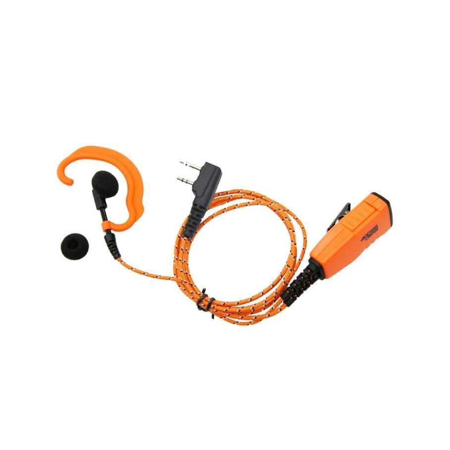 Headset Och Mikrofon, Tygkabel, Vinklad ORANGE / EN STL