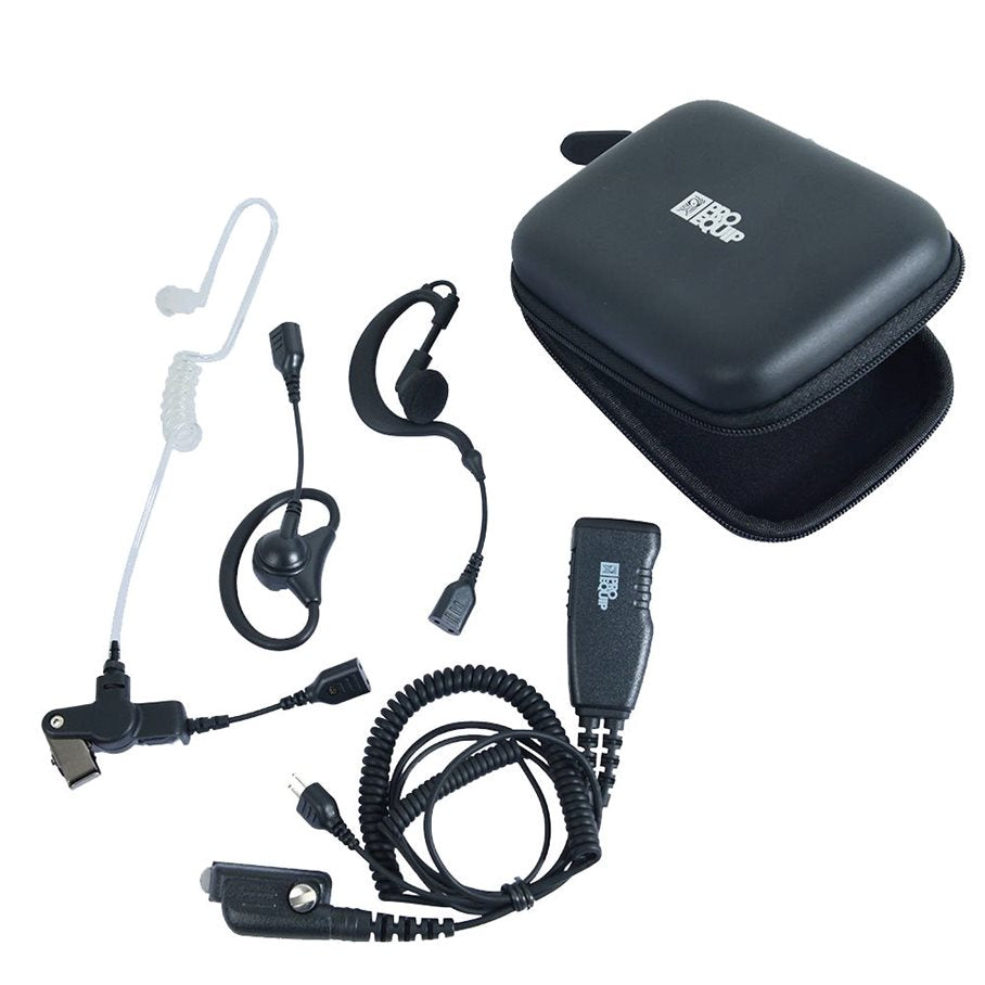 ProEquip PRO-U650SA Headset, 4-i-1, 3 öronbyglar/Peltor, PTT SVART / EN STL