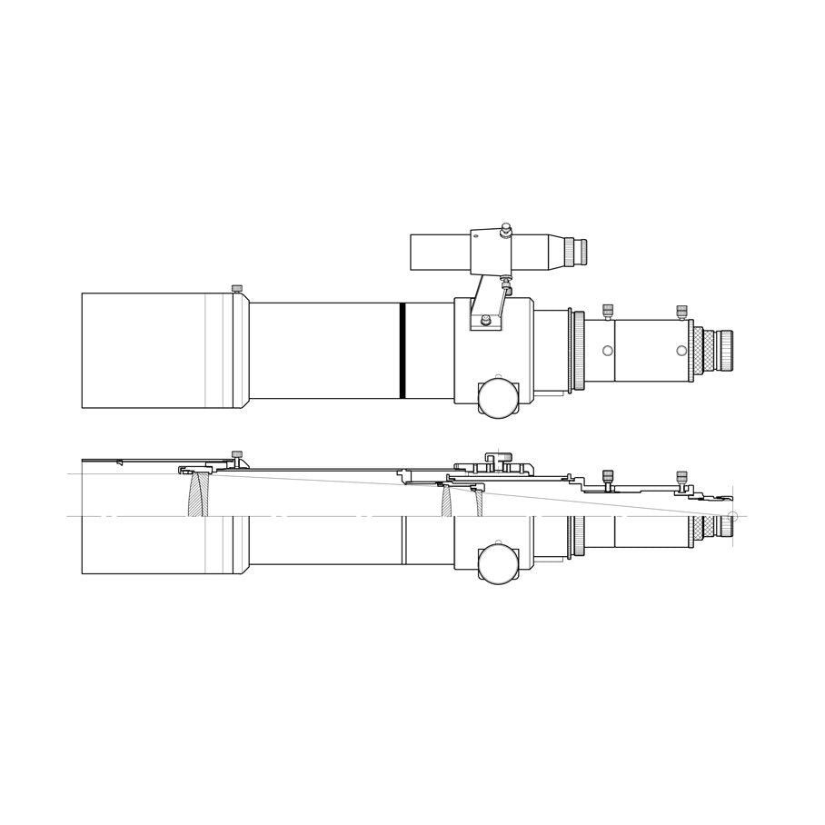 FSQ-85EDX - Endast optisk tub EN STL