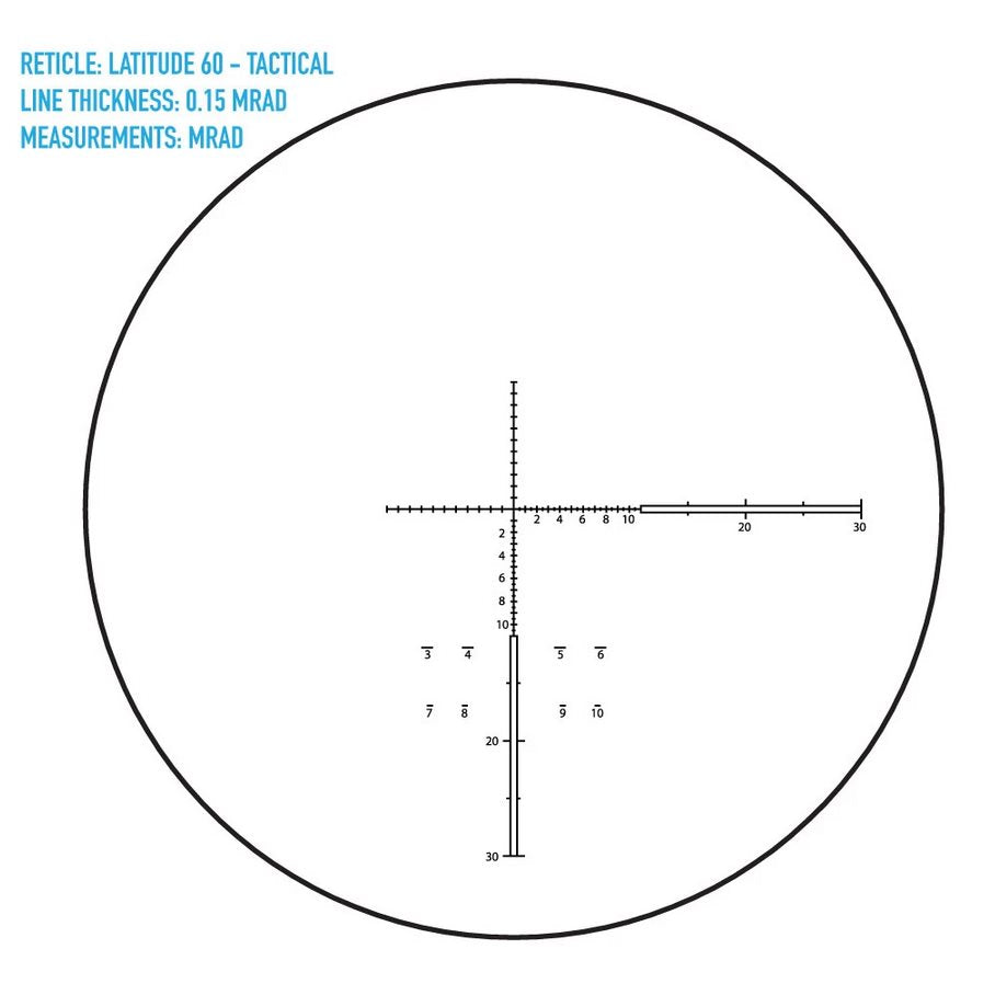 Latitude 15-45x60 MRAD Taktisk Tubkikare EN STL