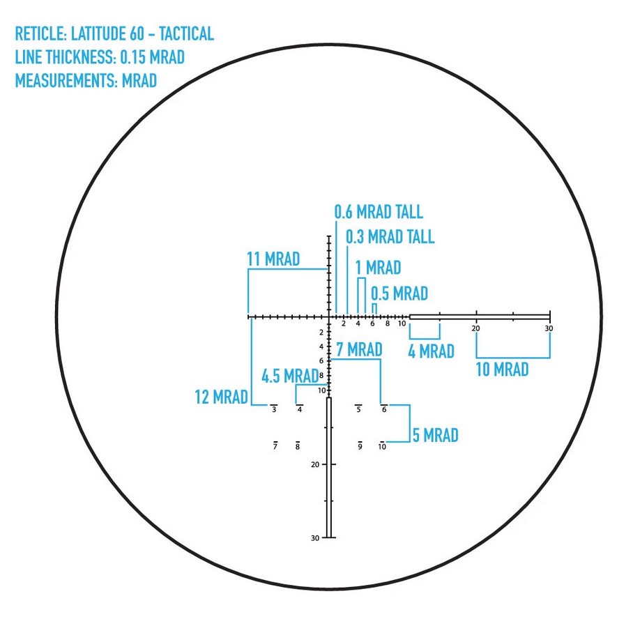 Latitude 15-45x60 MRAD Taktisk Tubkikare EN STL