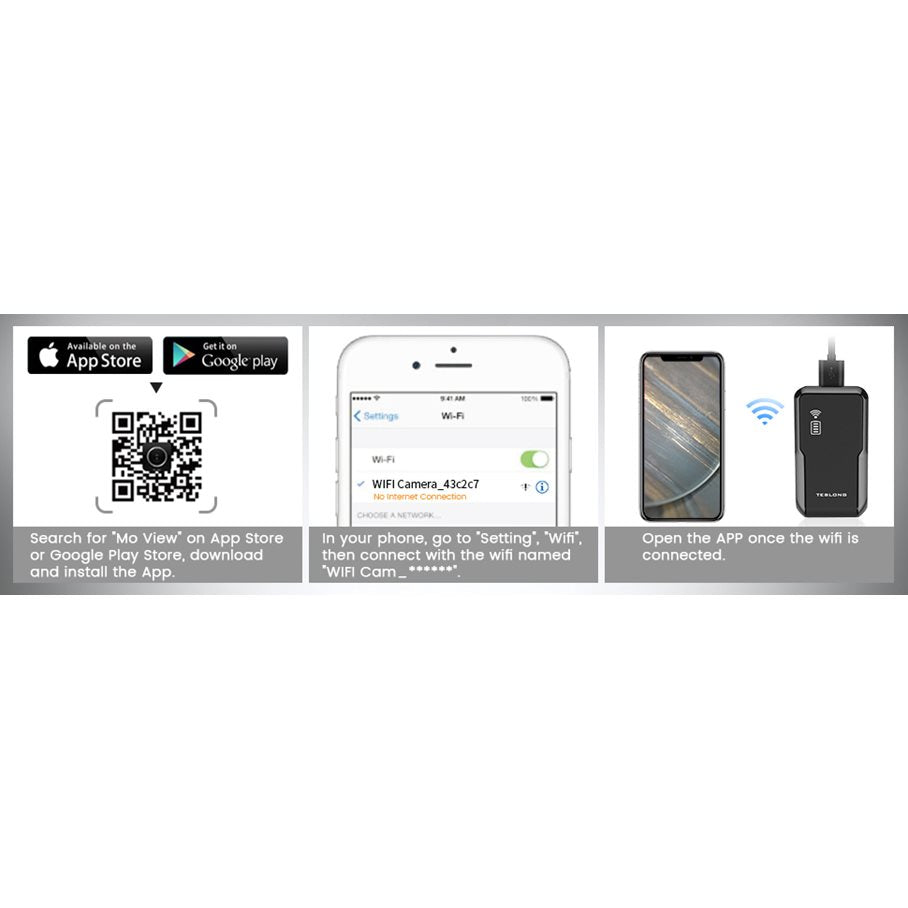 Borescope kamera med Wifi EN STL