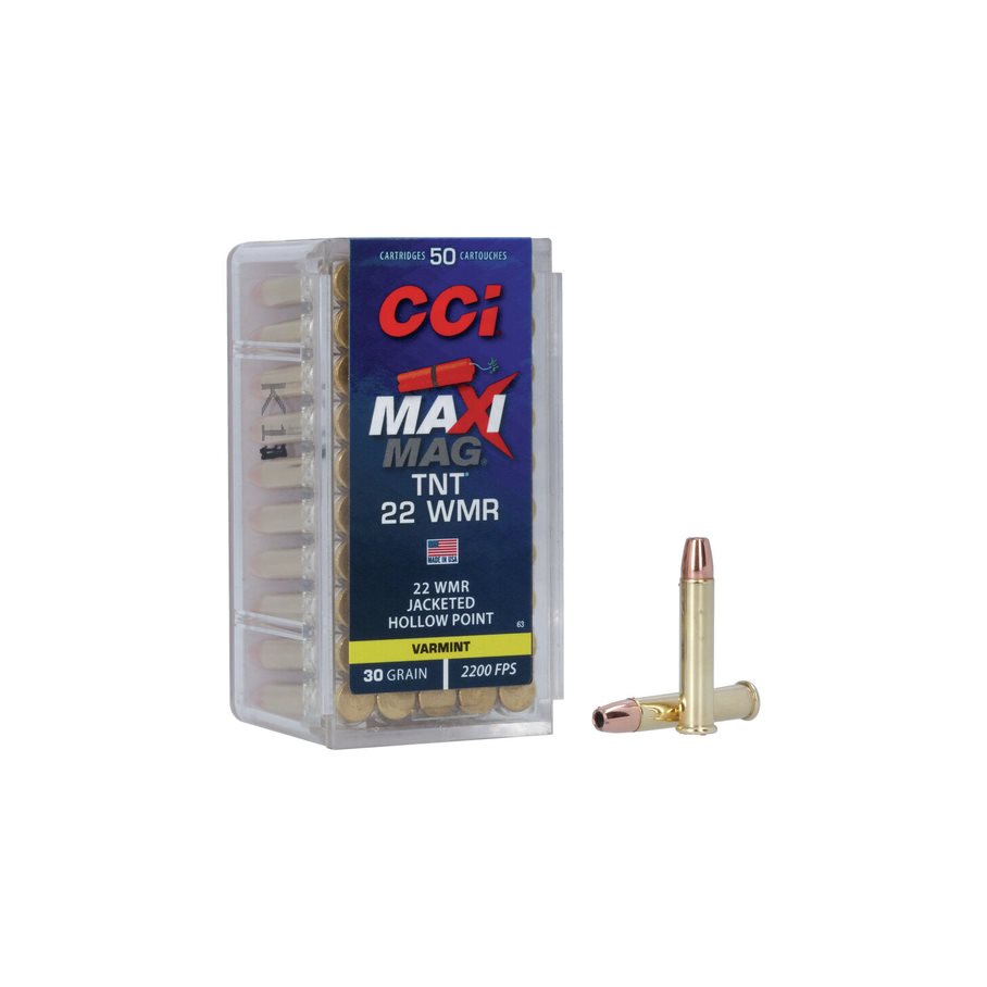 Rimfire Ammunition 22 WMR Maxi-Mag TNT JHP 30 gr 50/box .22 WMR / 50 ST