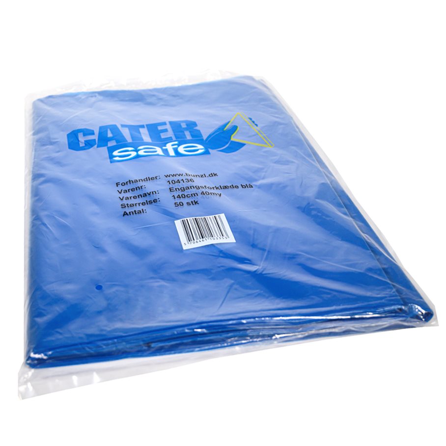 Förkläde Engångs 50 st BLÅ / EN STL