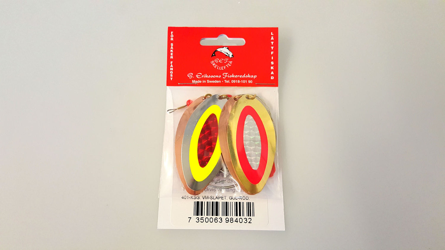 Blänkelänga VM-Släpet GUL/RÖD / 120 CM